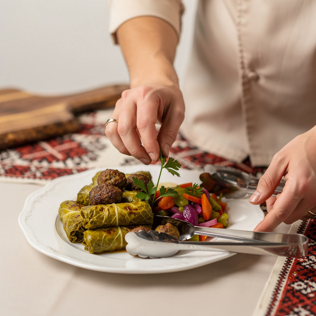 buni's Catering professional team preparing authentic Romanian Food Catering for events